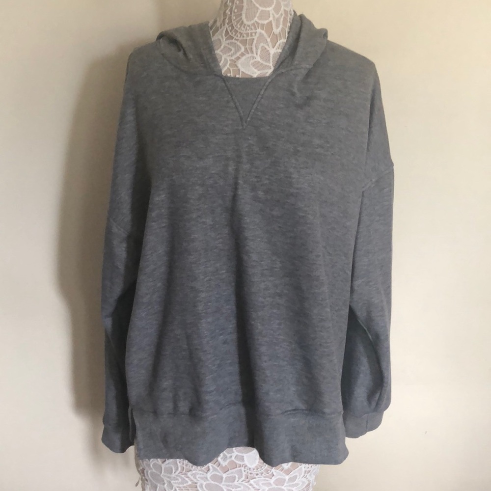 Gray Hooded Sweatshirt